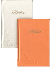 Biblia 2015 v ekokoži - biela, oranžová
